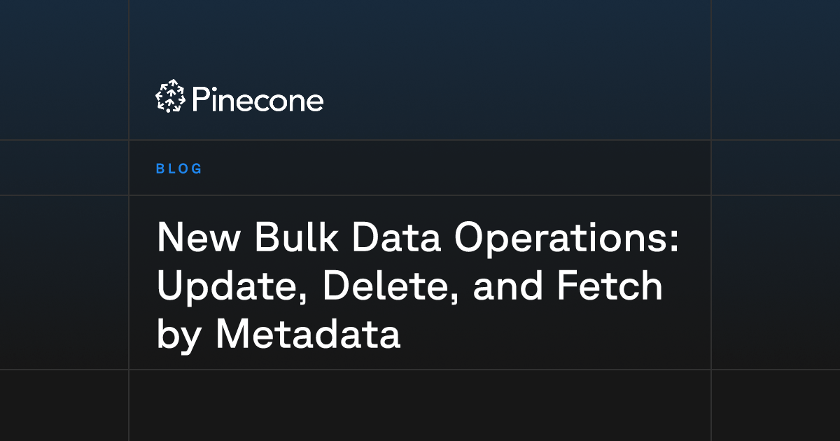 New Bulk Data Operations: Update, Delete, and Fetch by Metadata hero image